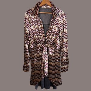 Gimmick Geo Velvet Kimono